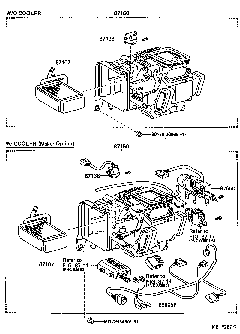  MR2 |  HEATING AIR CONDITIONING HEATER UNIT BLOWER