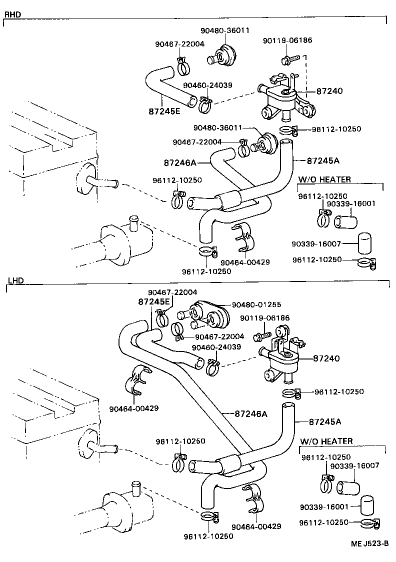  CELICA |  HEATING AIR CONDITIONING WATER PIPING