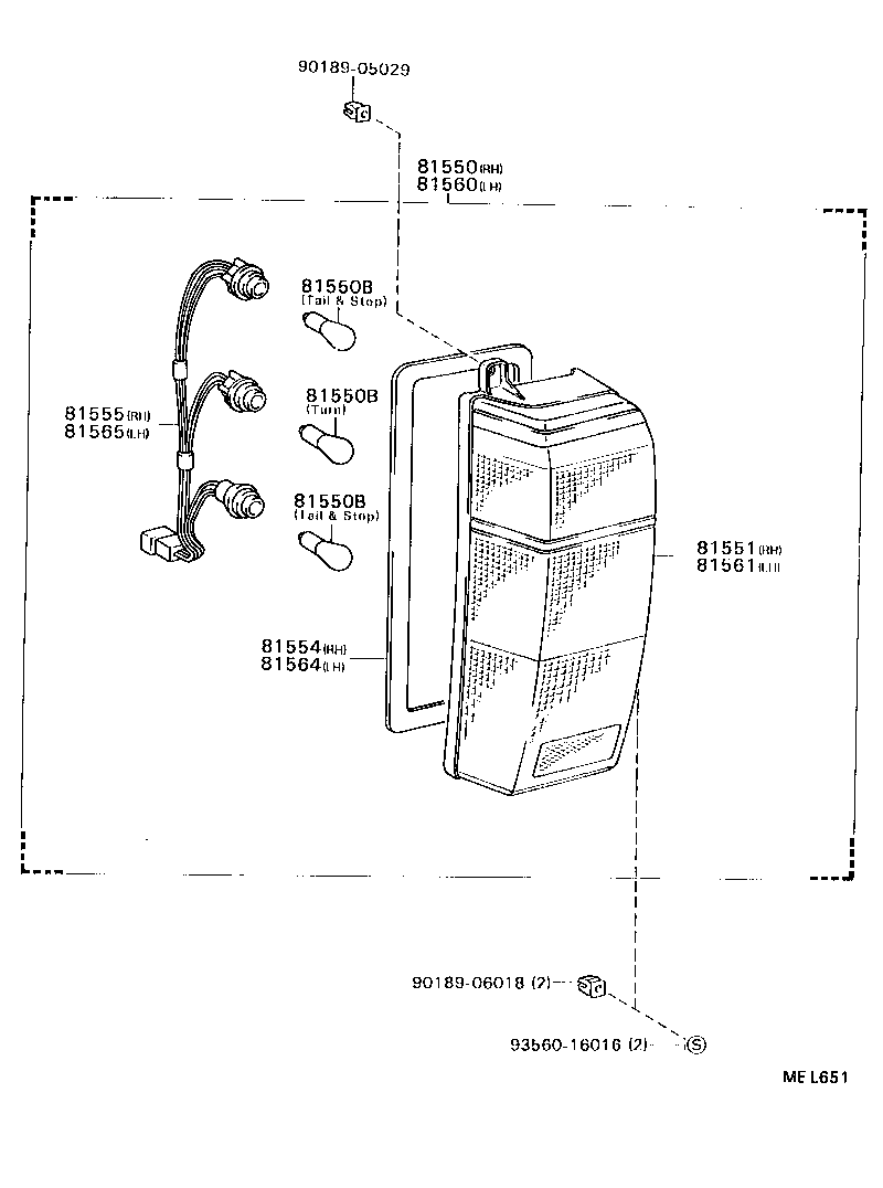  MODEL F |  REAR COMBINATION LAMP