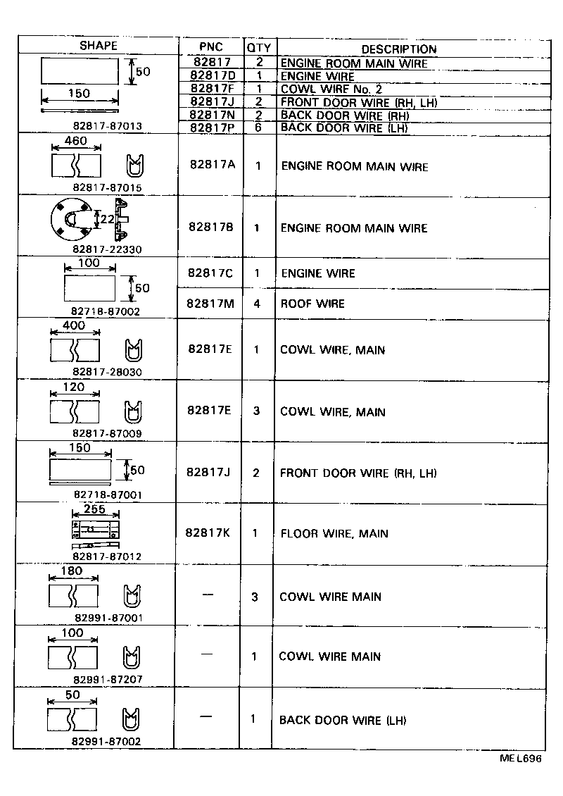  MODEL F |  WIRING CLAMP