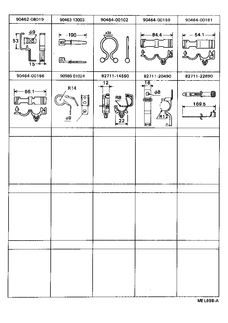  MODEL F |  WIRING CLAMP