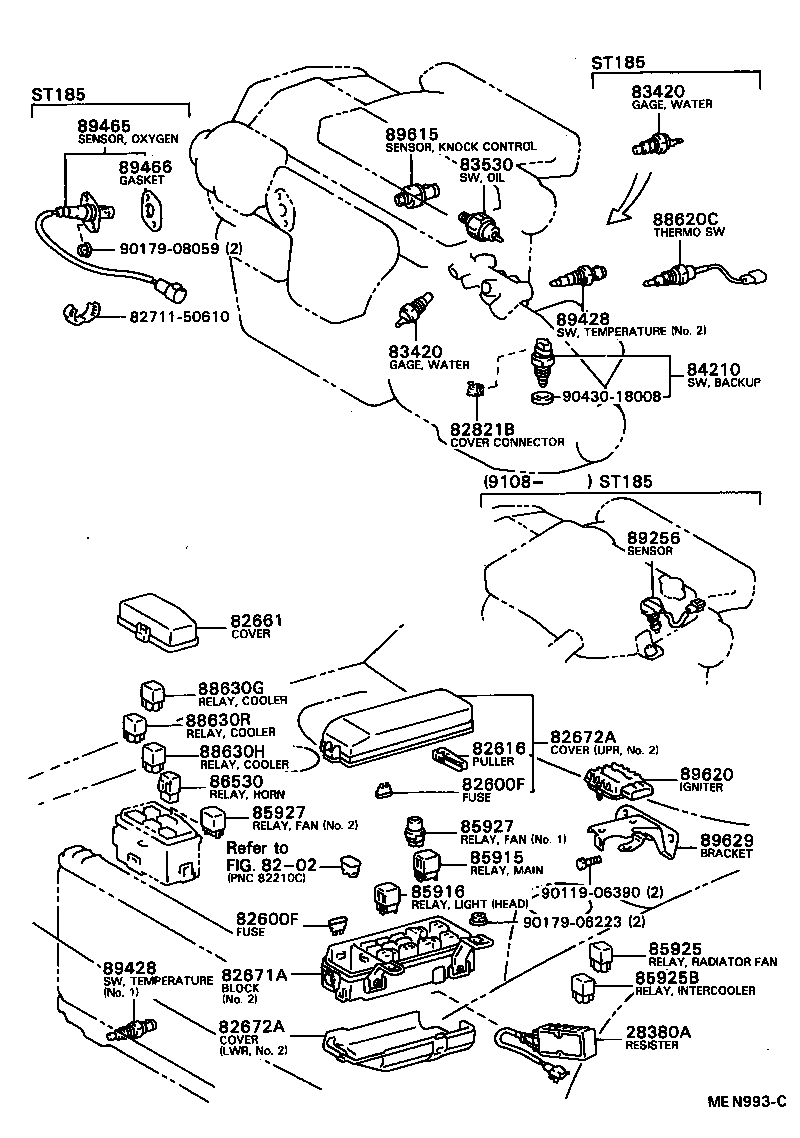  CELICA |  SWITCH RELAY COMPUTER