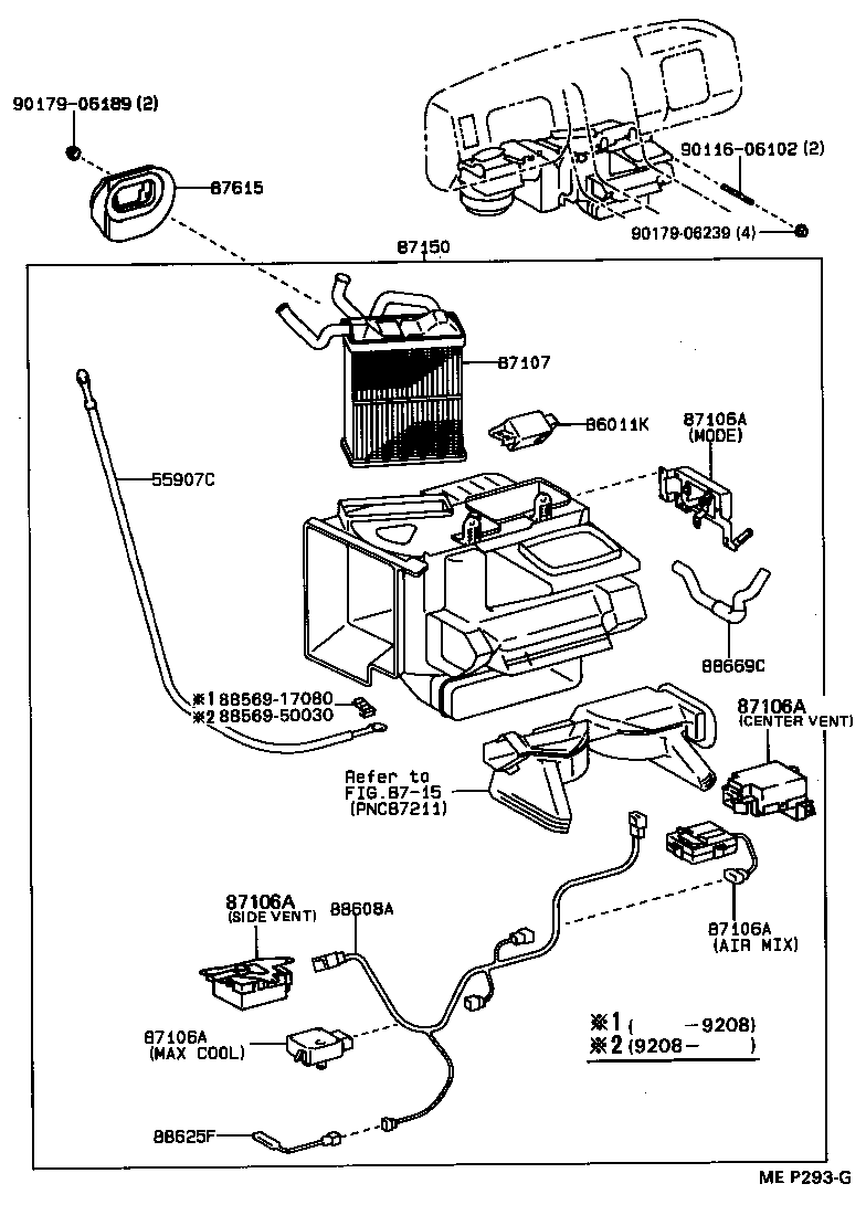  LS400 |  HEATING AIR CONDITIONING HEATER UNIT BLOWER