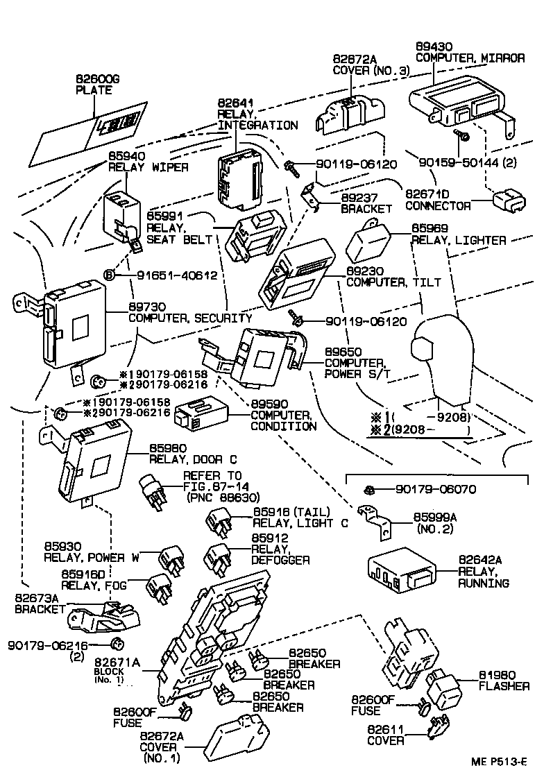  LS400 |  SWITCH RELAY COMPUTER