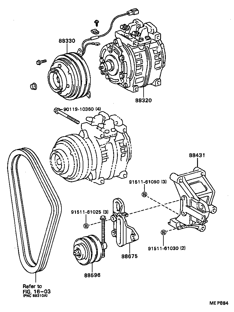  COASTER |  HEATING AIR CONDITIONING COMPRESSOR