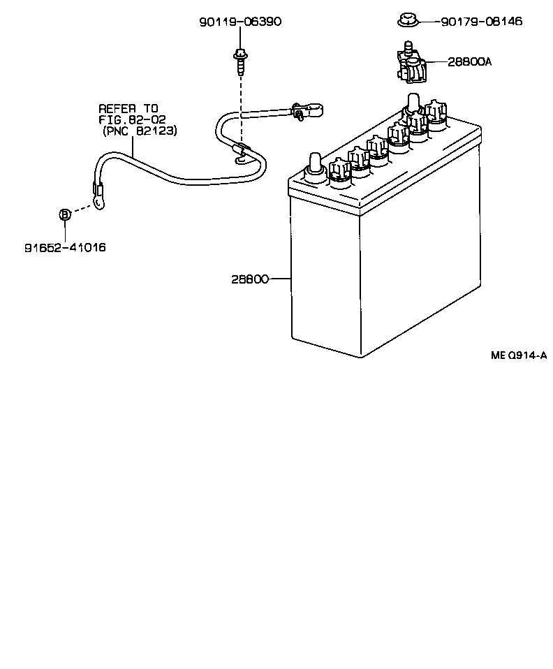  TERCEL |  BATTERY BATTERY CABLE