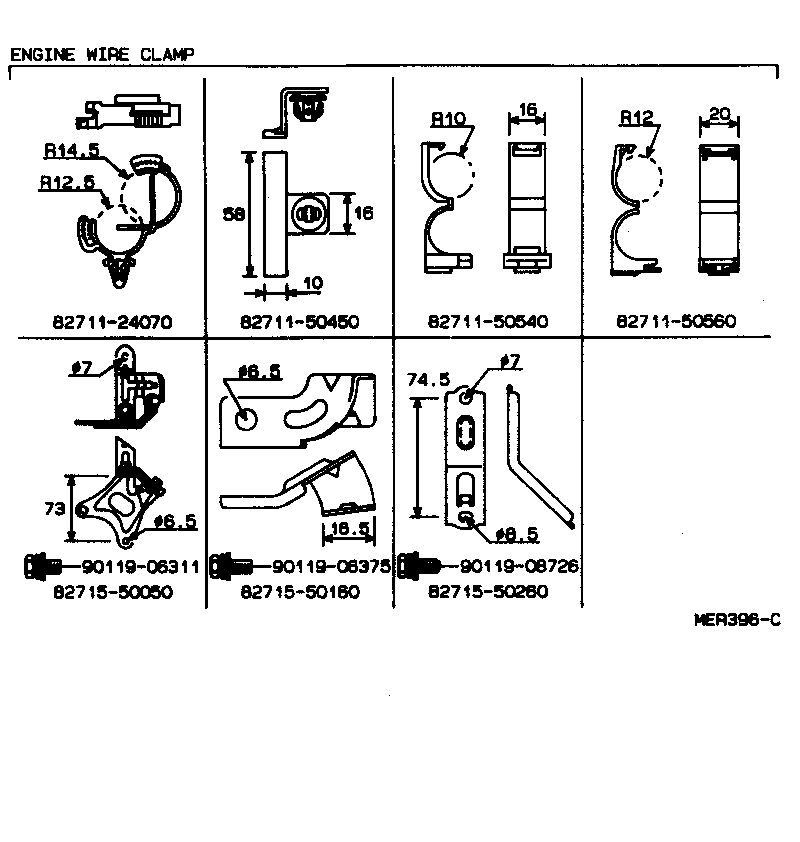  LS400 |  WIRING CLAMP