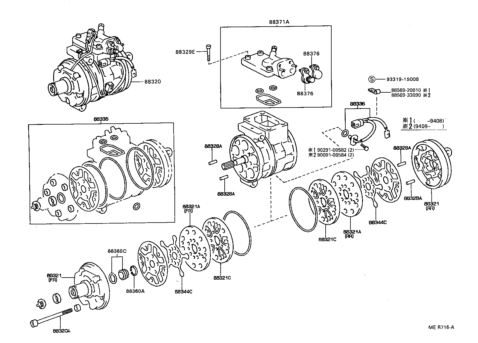  ES300 |  HEATING AIR CONDITIONING COMPRESSOR