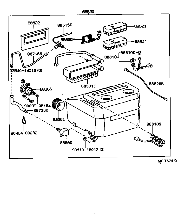  LITEACE VAN WAGON |  HEATING AIR CONDITIONING COOLER UNIT