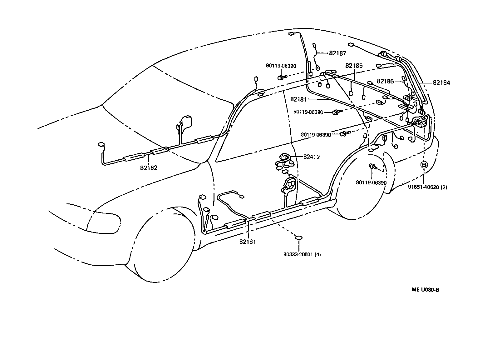  CAMRY NAP SED WG |  WIRING CLAMP