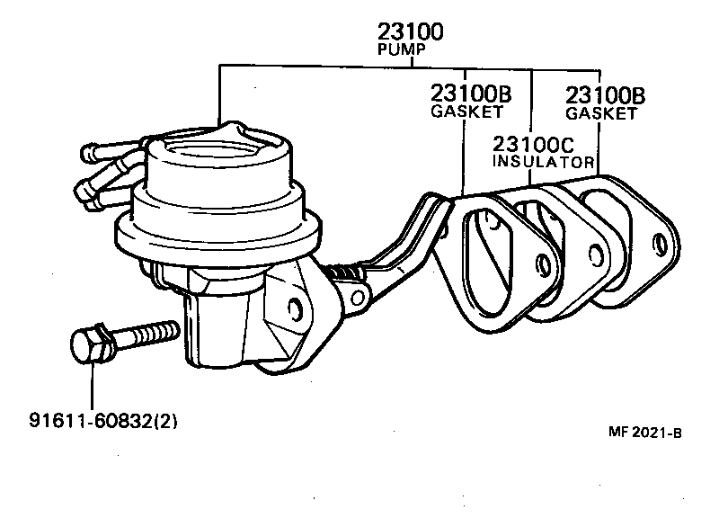  CRESSIDA |  FUEL PUMP PIPE