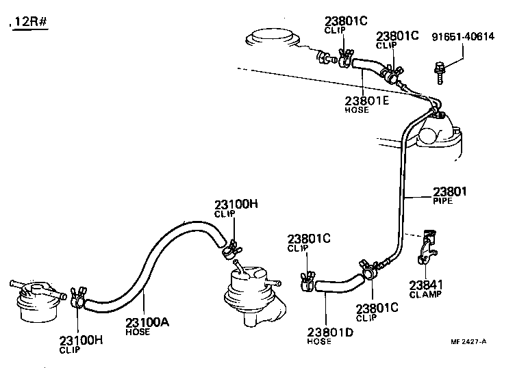  HILUX |  FUEL PIPE CLAMP