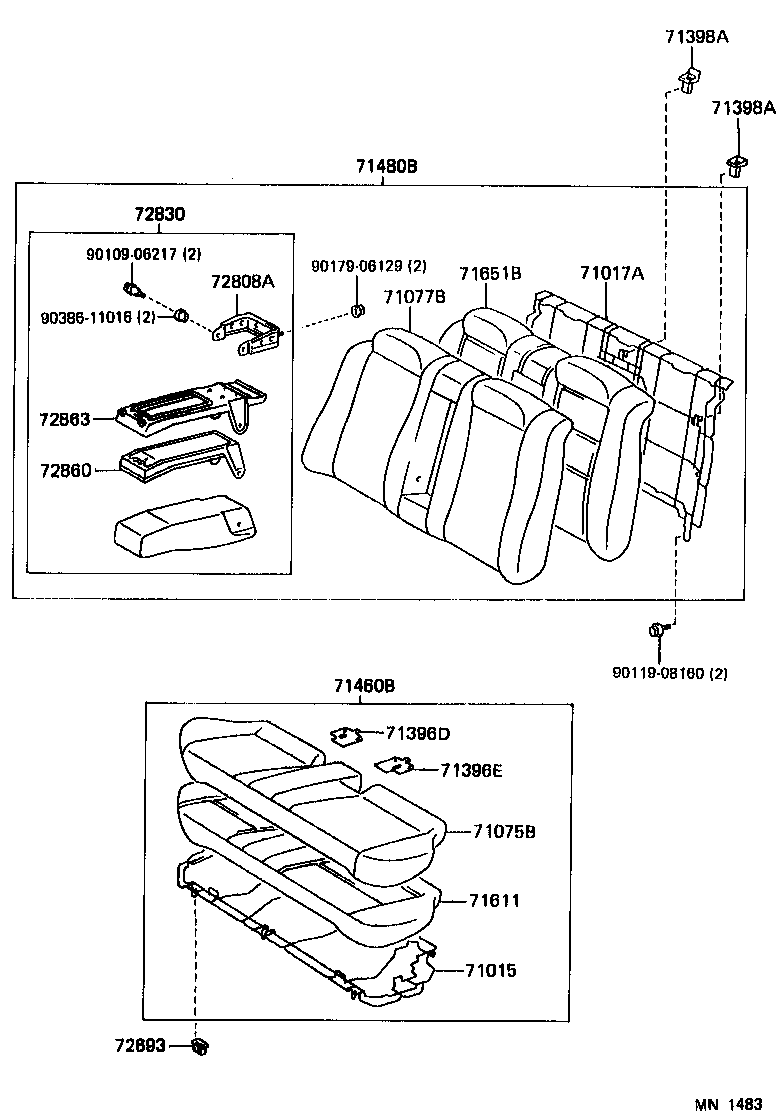  ES300 |  REAR SEAT SEAT TRACK