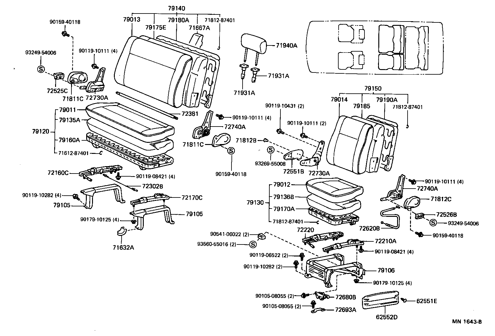  LITEACE VAN WAGON |  SEAT SEAT TRACK