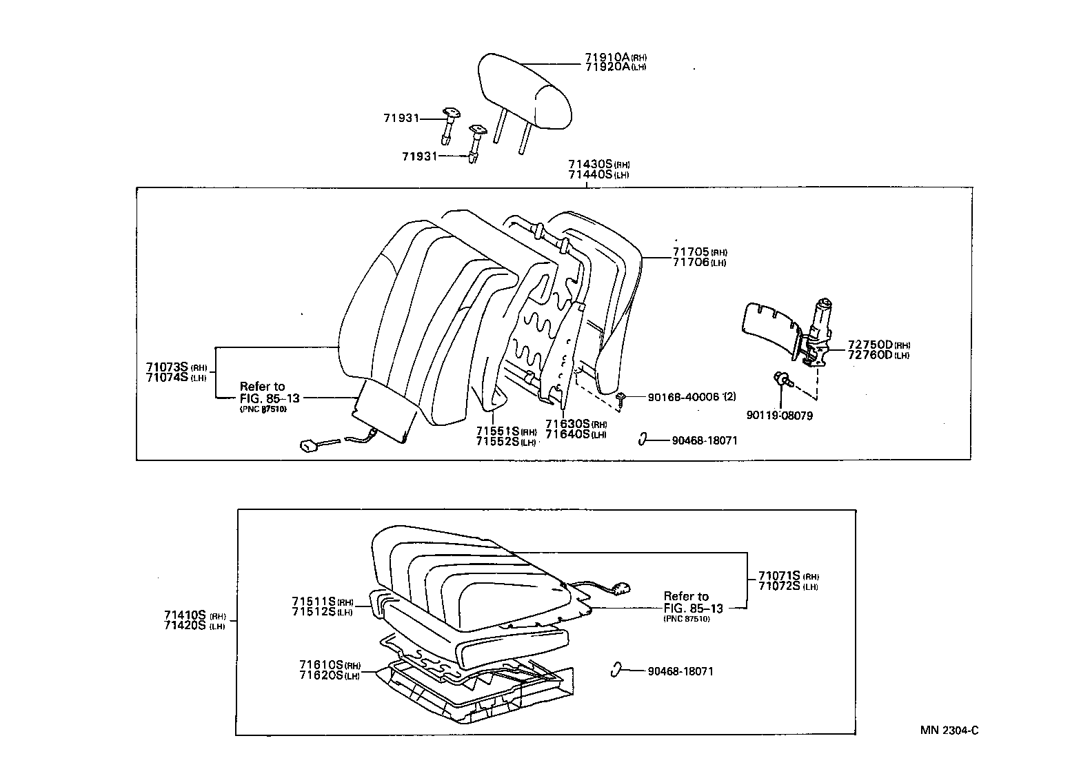  GS300 |  FRONT SEAT SEAT TRACK