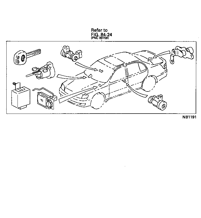  GS300 |  LOCK CYLINDER SET