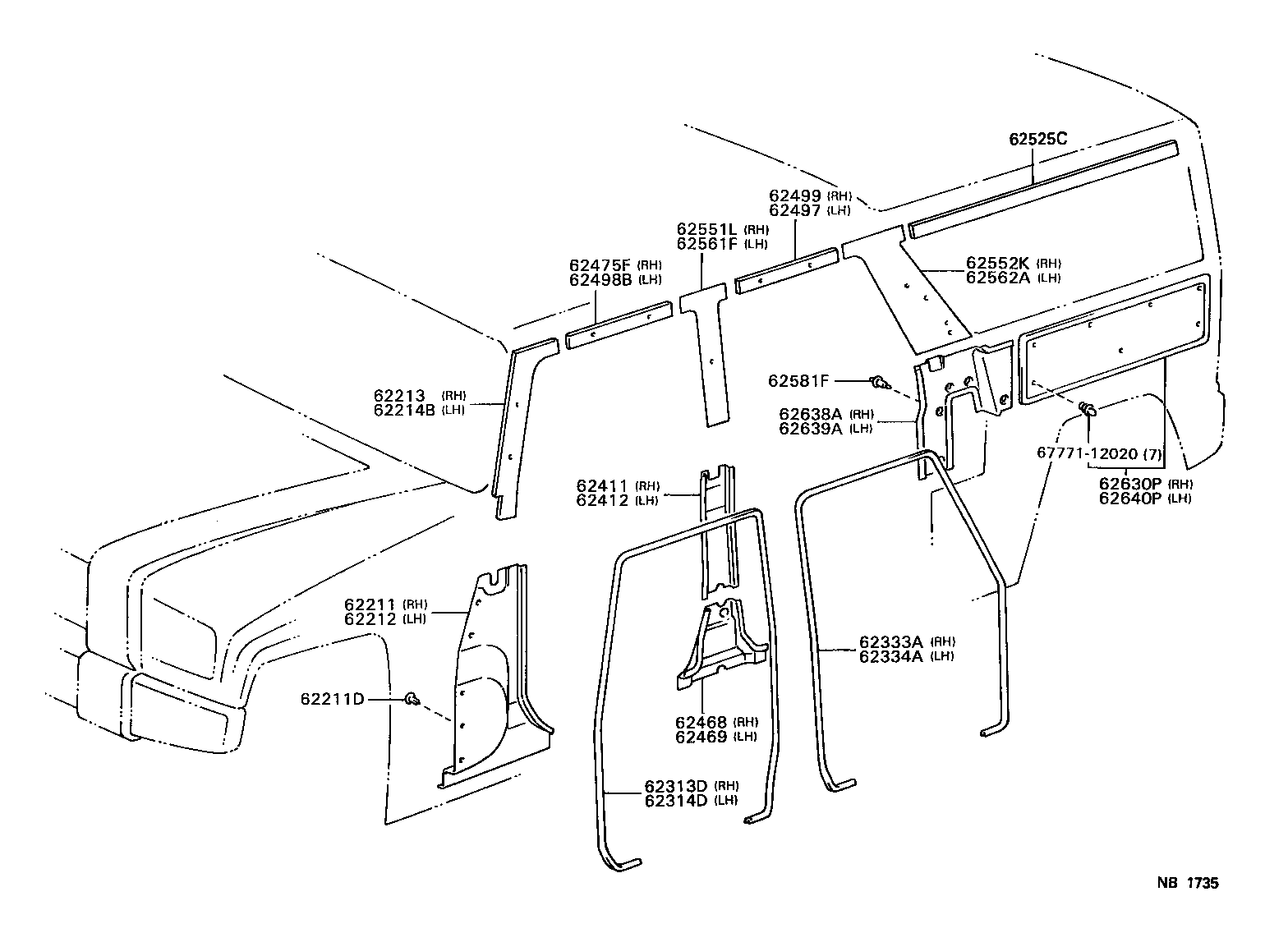  MEGA CRUISER |  INSIDE TRIM BOARD