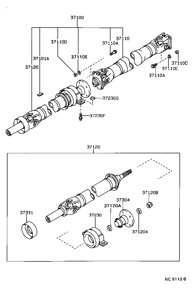  CRESSIDA WAGON |  PROPELLER SHAFT UNIVERSAL JOINT