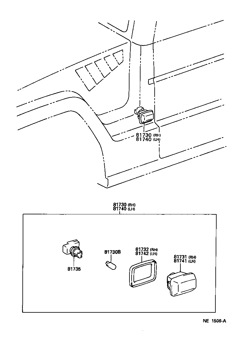  MEGA CRUISER |  SIDE TURN SIGNAL LAMP OUTER MIRROR LAMP