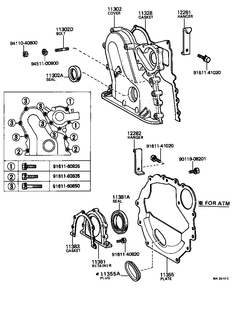  CRESSIDA |  TIMING GEAR COVER REAR END PLATE