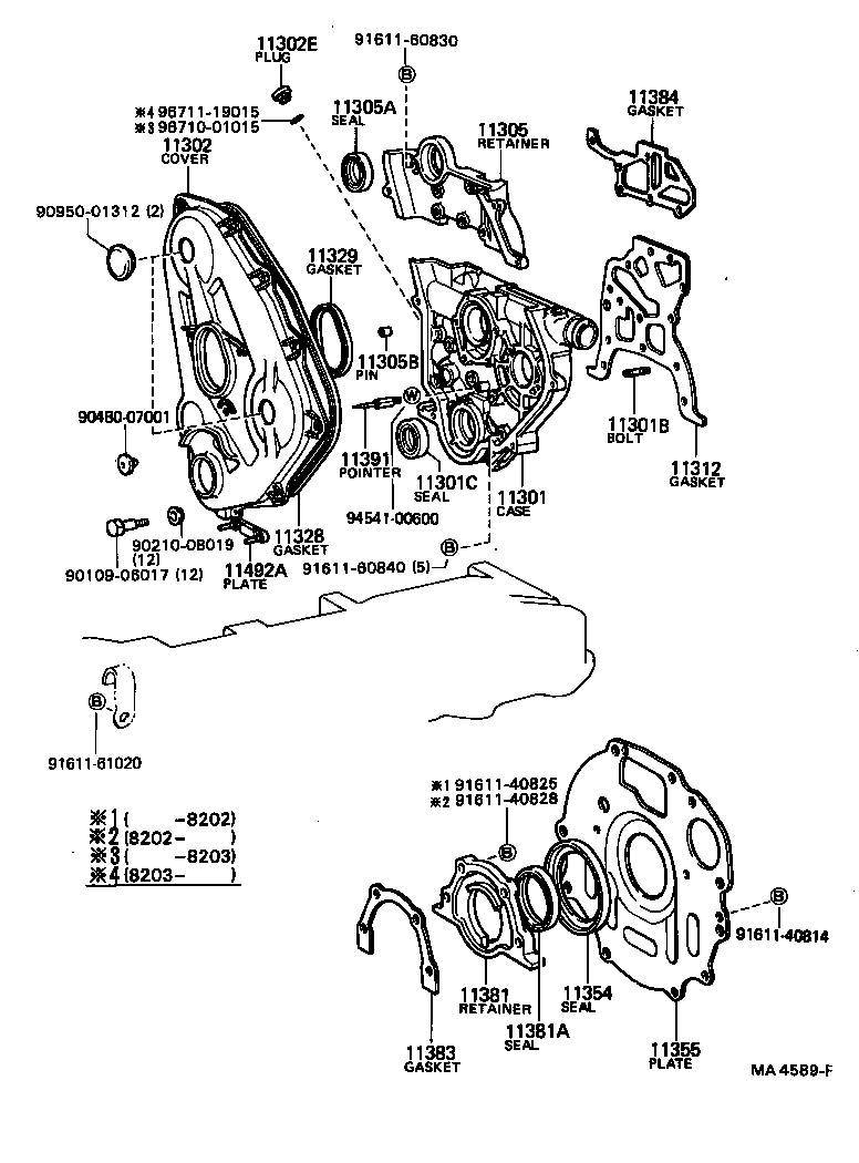  BLIZZARD |  TIMING GEAR COVER REAR END PLATE