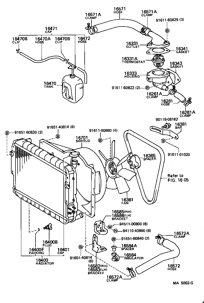  LAND CRUISER 60 |  RADIATOR WATER OUTLET