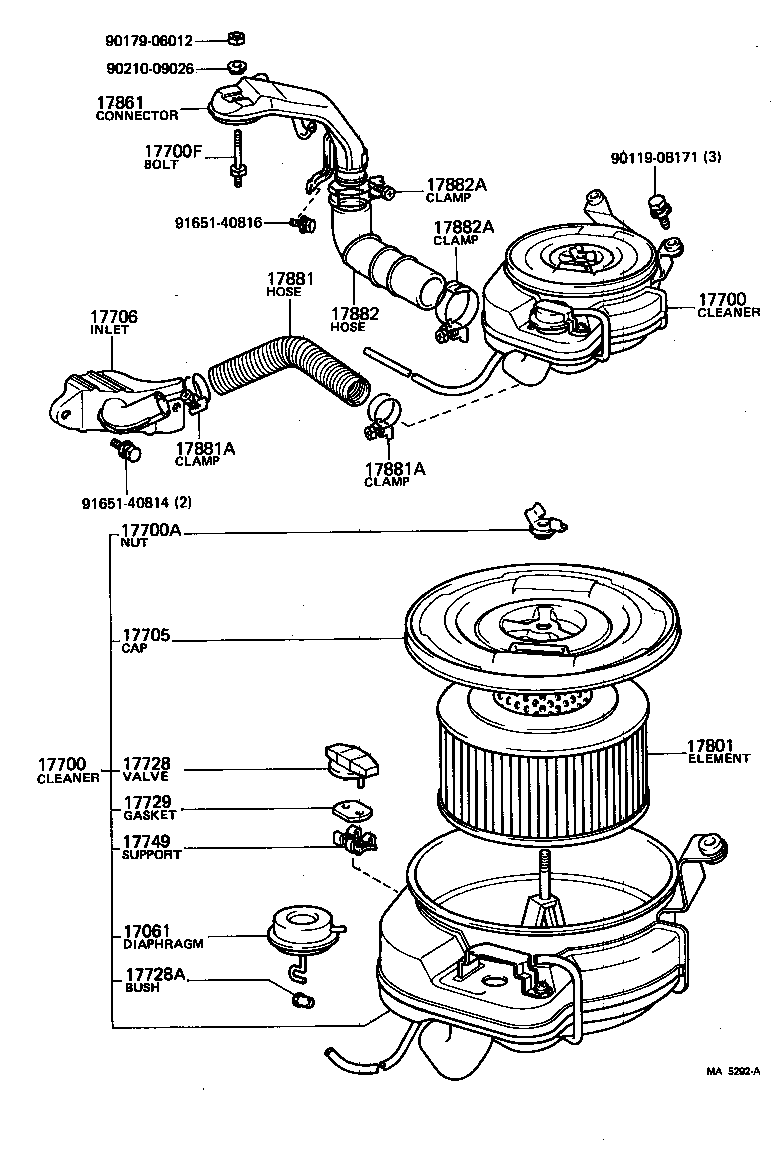  HIACE |  AIR CLEANER