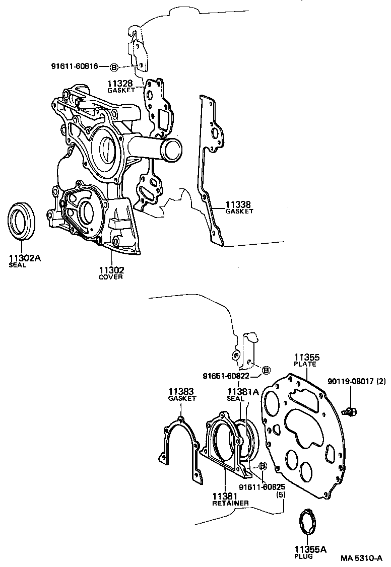  CRESSIDA |  TIMING GEAR COVER REAR END PLATE