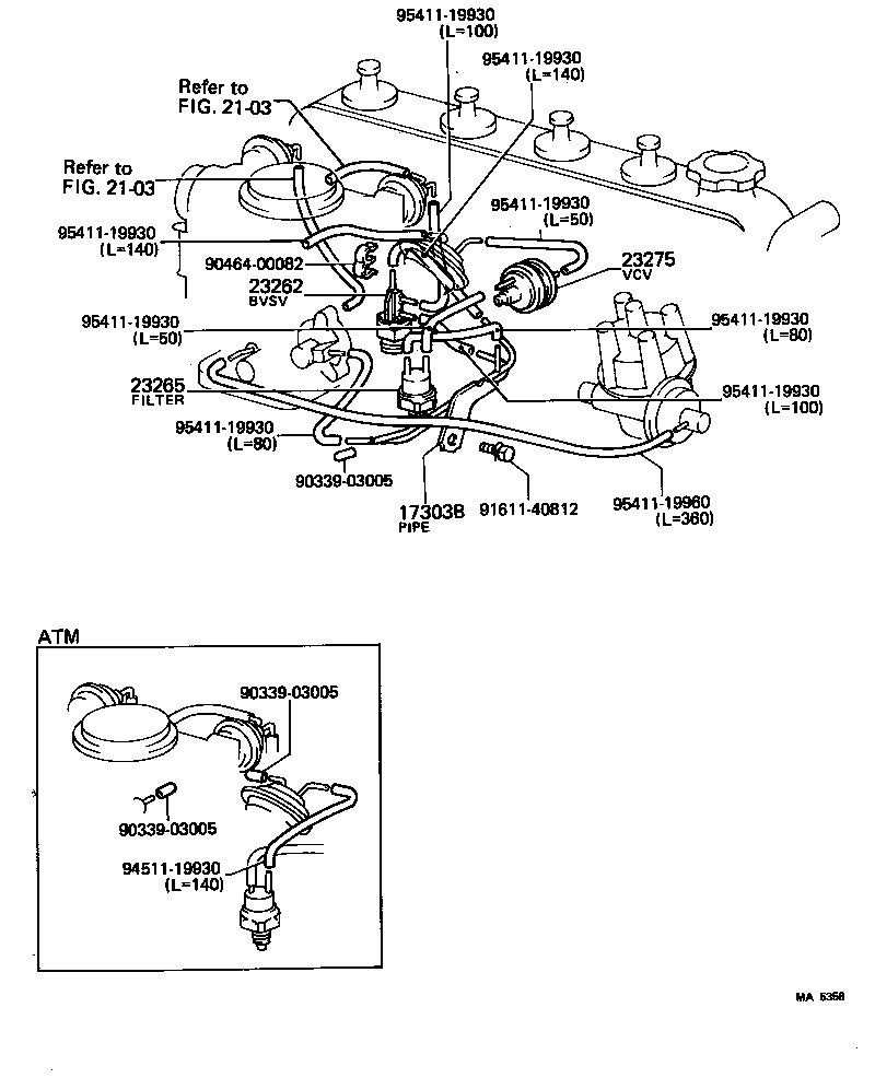  CELICA |  VACUUM PIPING