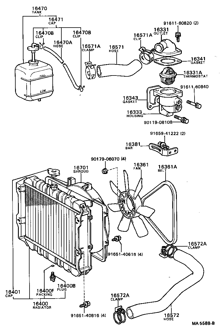  BLIZZARD |  RADIATOR WATER OUTLET