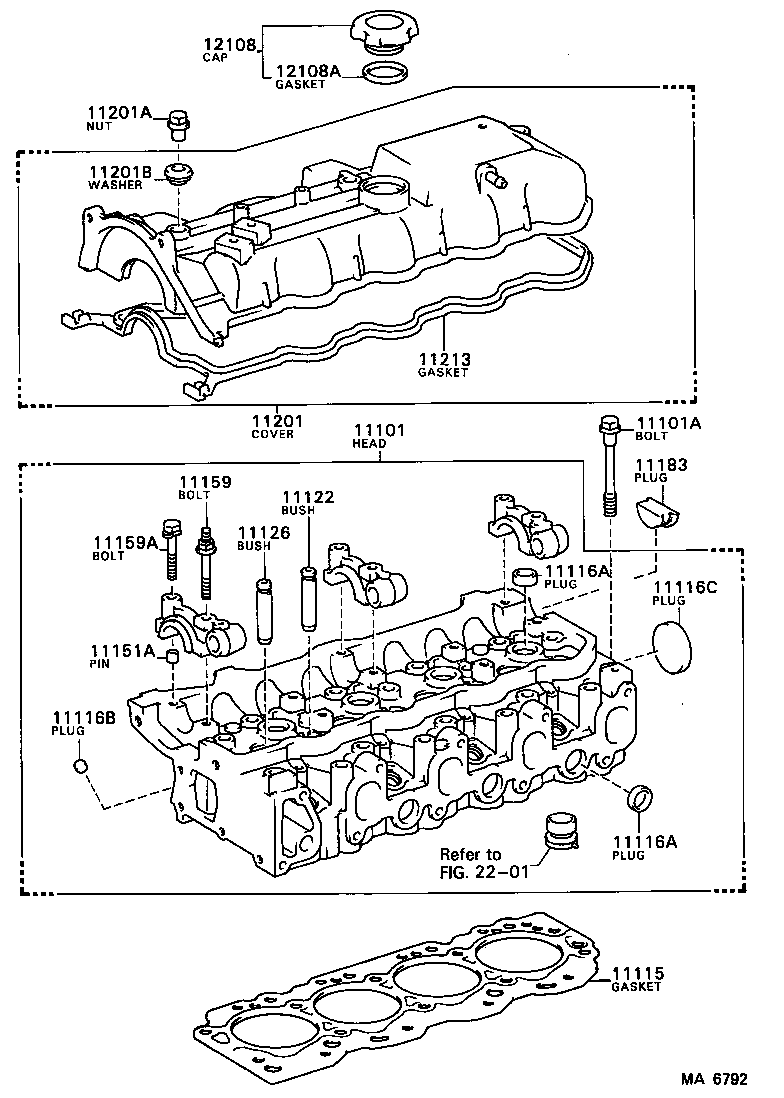  TOYOACE |  CYLINDER HEAD