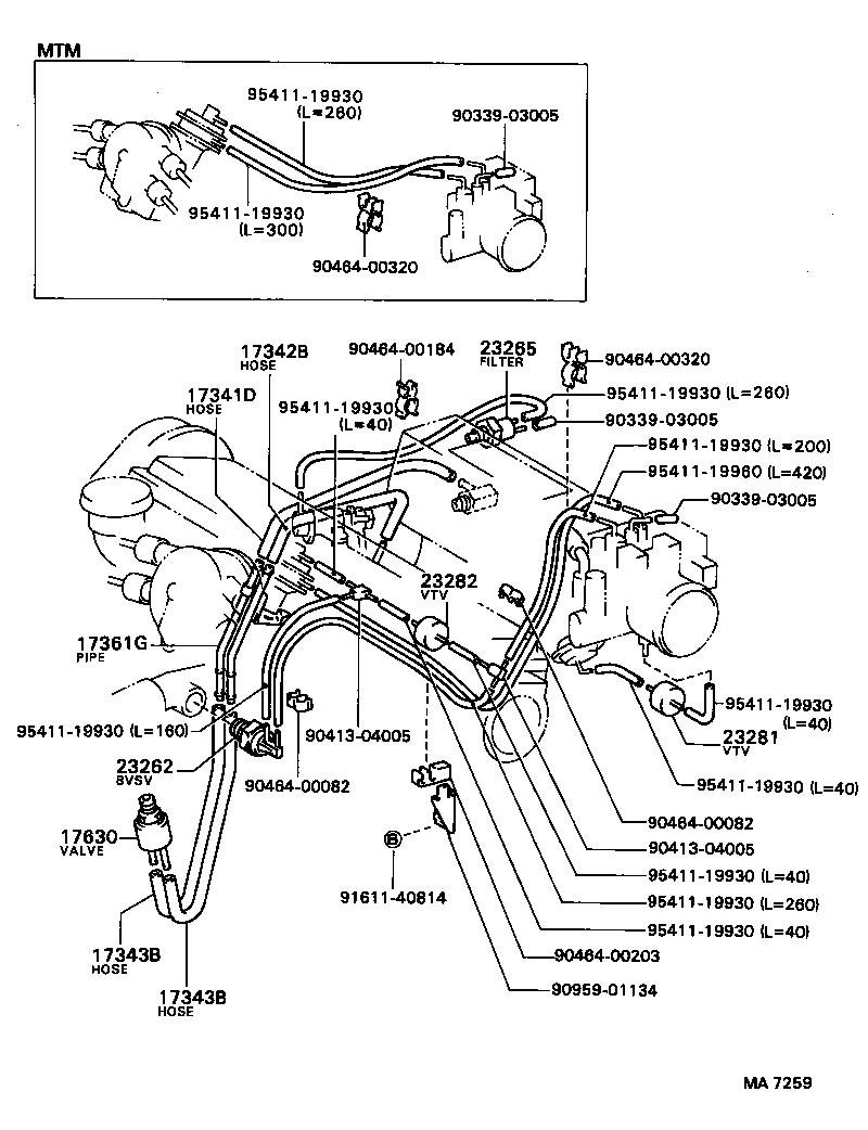  CAMRY |  VACUUM PIPING