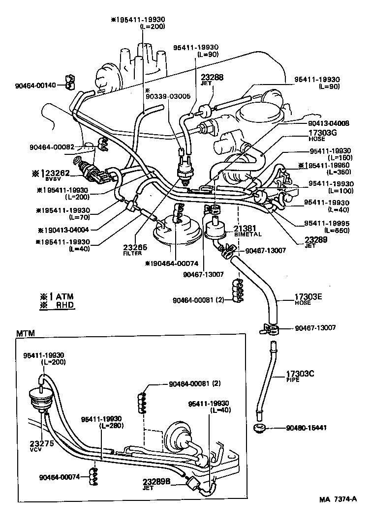  STARLET |  VACUUM PIPING