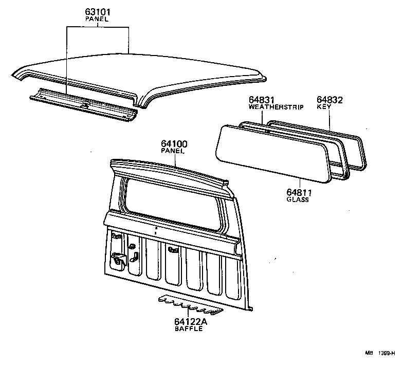  LITEACE |  ROOF PANEL BACK PANEL