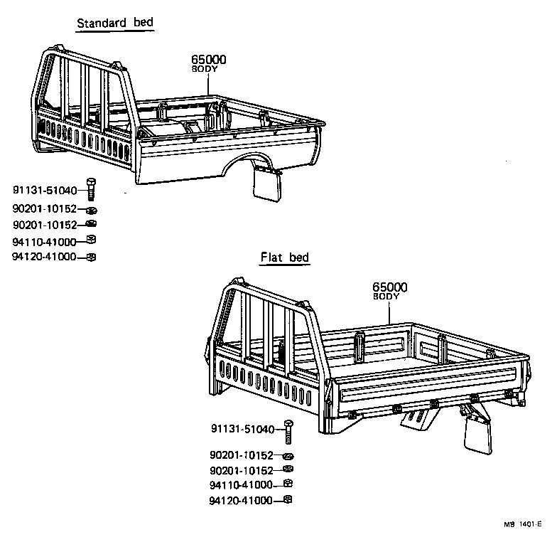  LITEACE |  REAR BODY ASSEMBLY