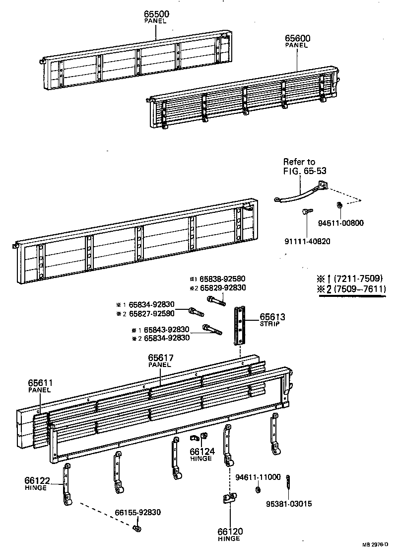  TOYOACE |  REAR BODY SIDE PANEL