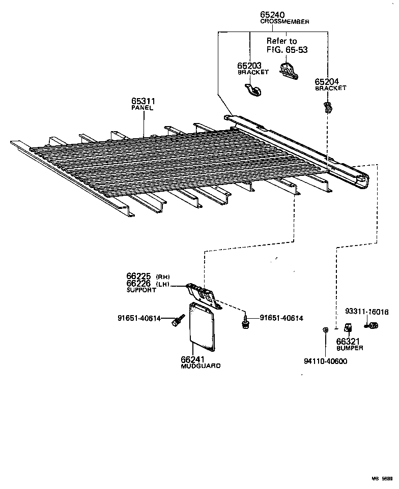  LITEACE |  REAR BODY FLOOR FENDER