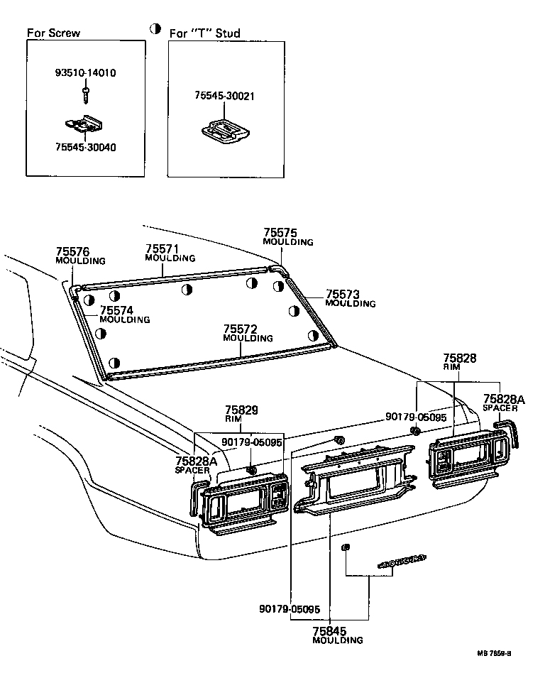  CROWN |  REAR MOULDING