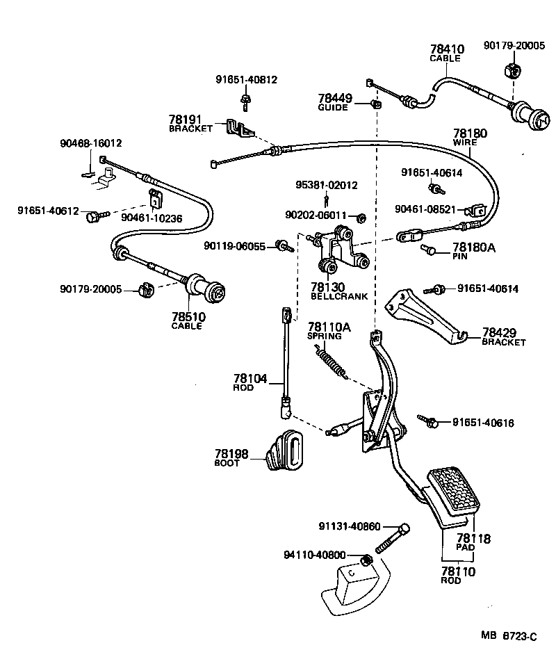  LAND CRUISER 60 |  ACCELERATOR LINK