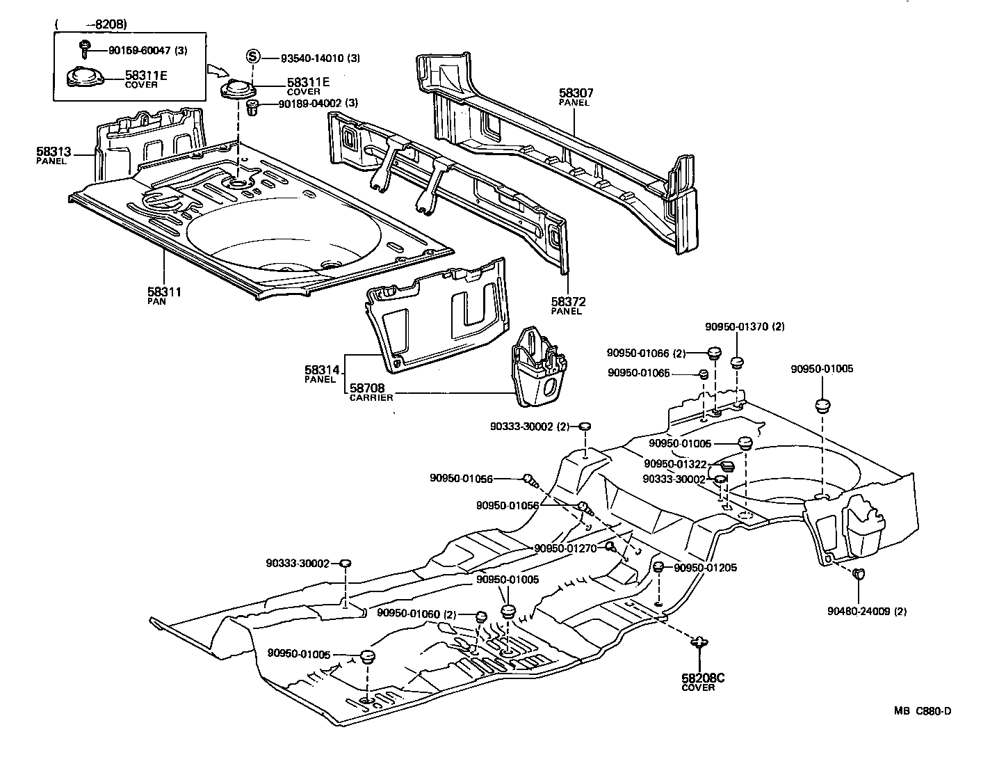  CARINA |  FLOOR PAN LOWER BACK PANEL