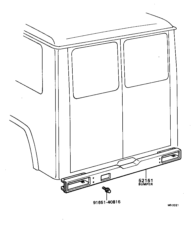  BLIZZARD |  REAR BUMPER BUMPER STAY