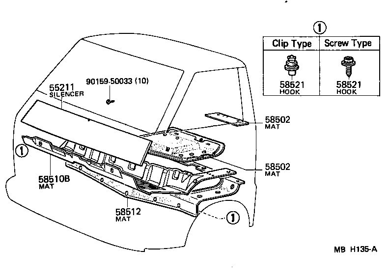  TOYOACE |  FLOOR MAT SILENCER PAD