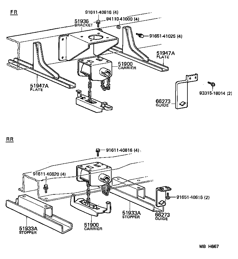  TOYOACE |  SPARE WHEEL CARRIER