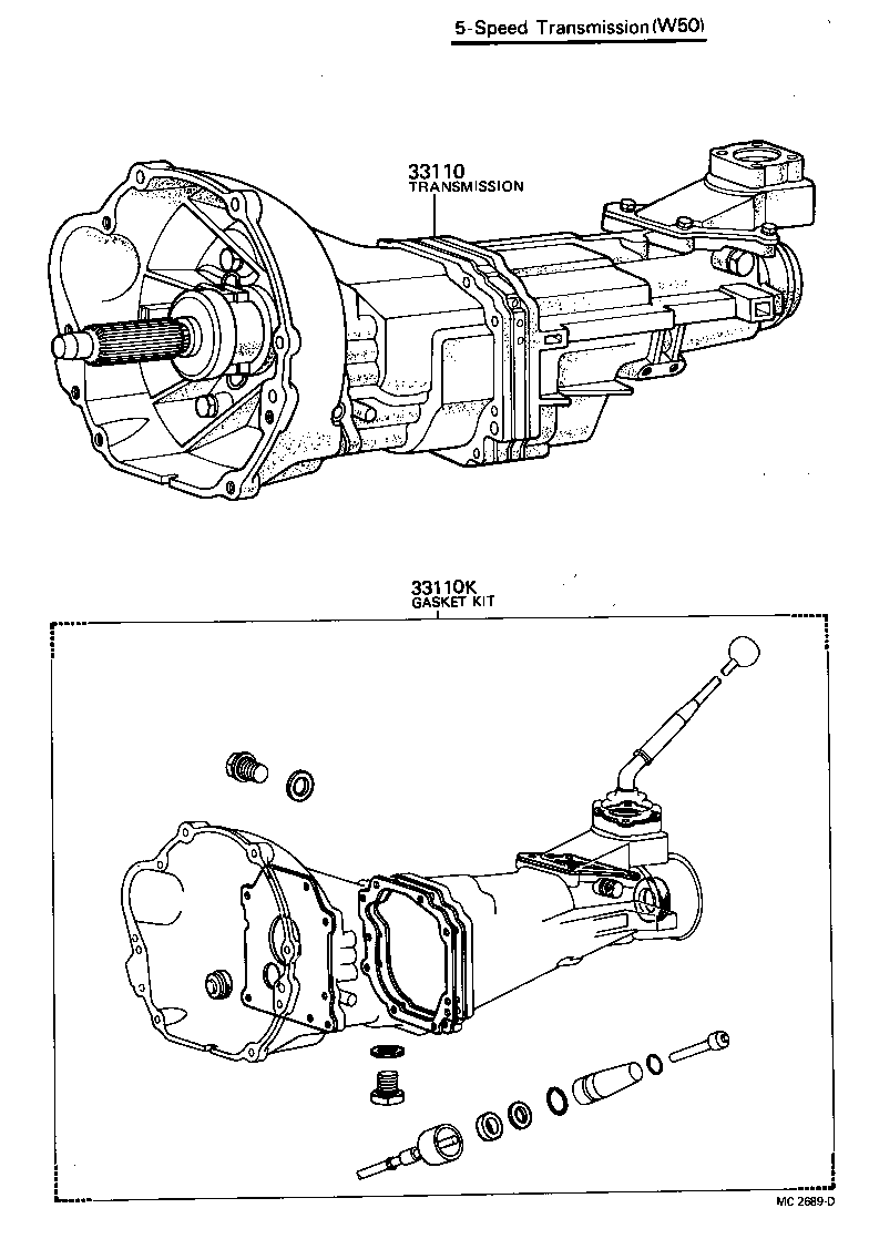  CORONA |  TRANSAXLE OR TRANSMISSION ASSY GASKET KIT MTM