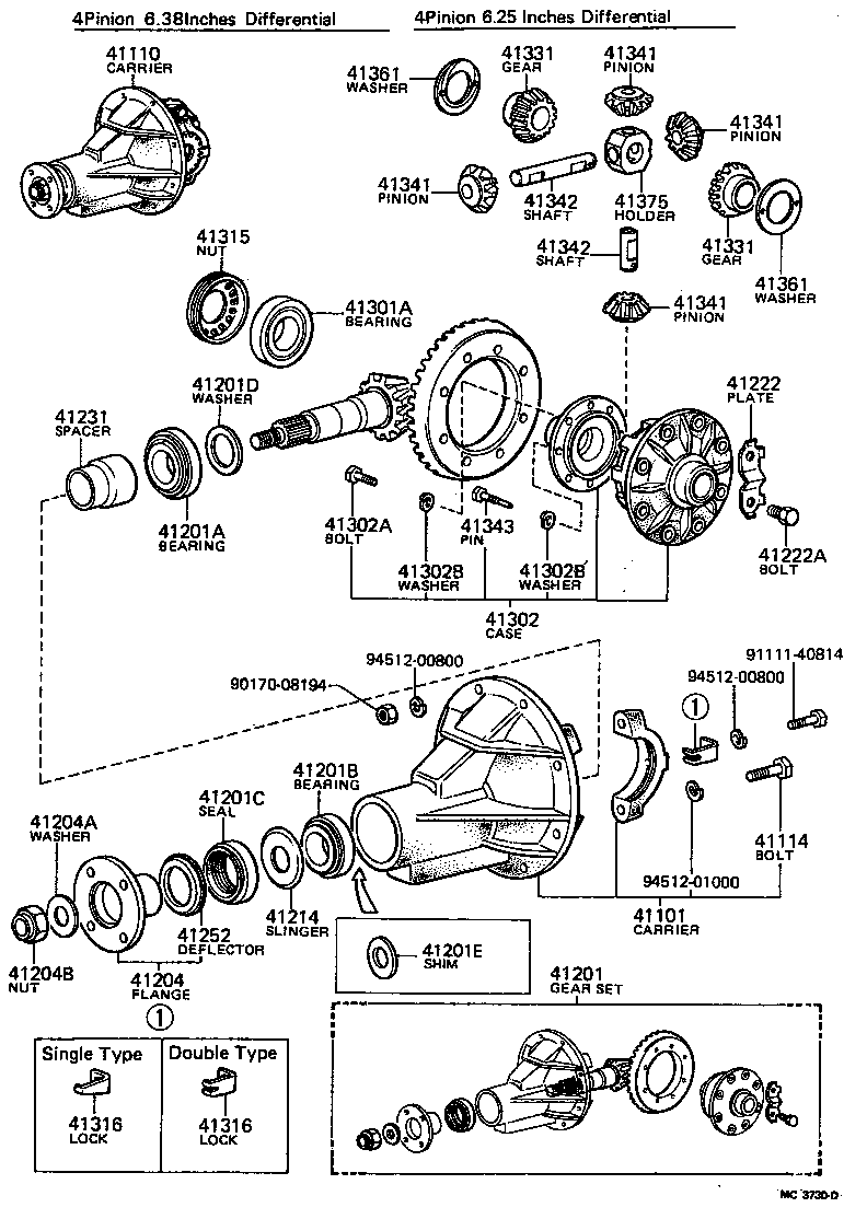  CARINA |  REAR AXLE HOUSING DIFFERENTIAL