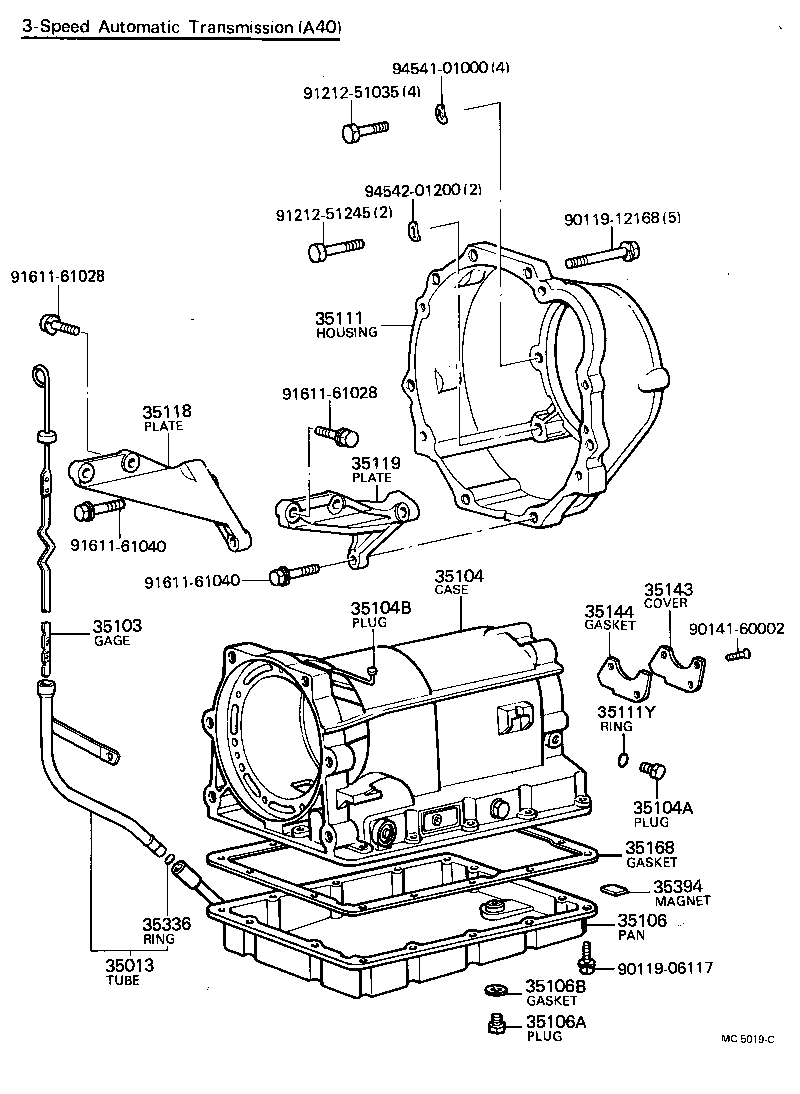  CRESSIDA |  TRANSMISSION CASE OIL PAN ATM