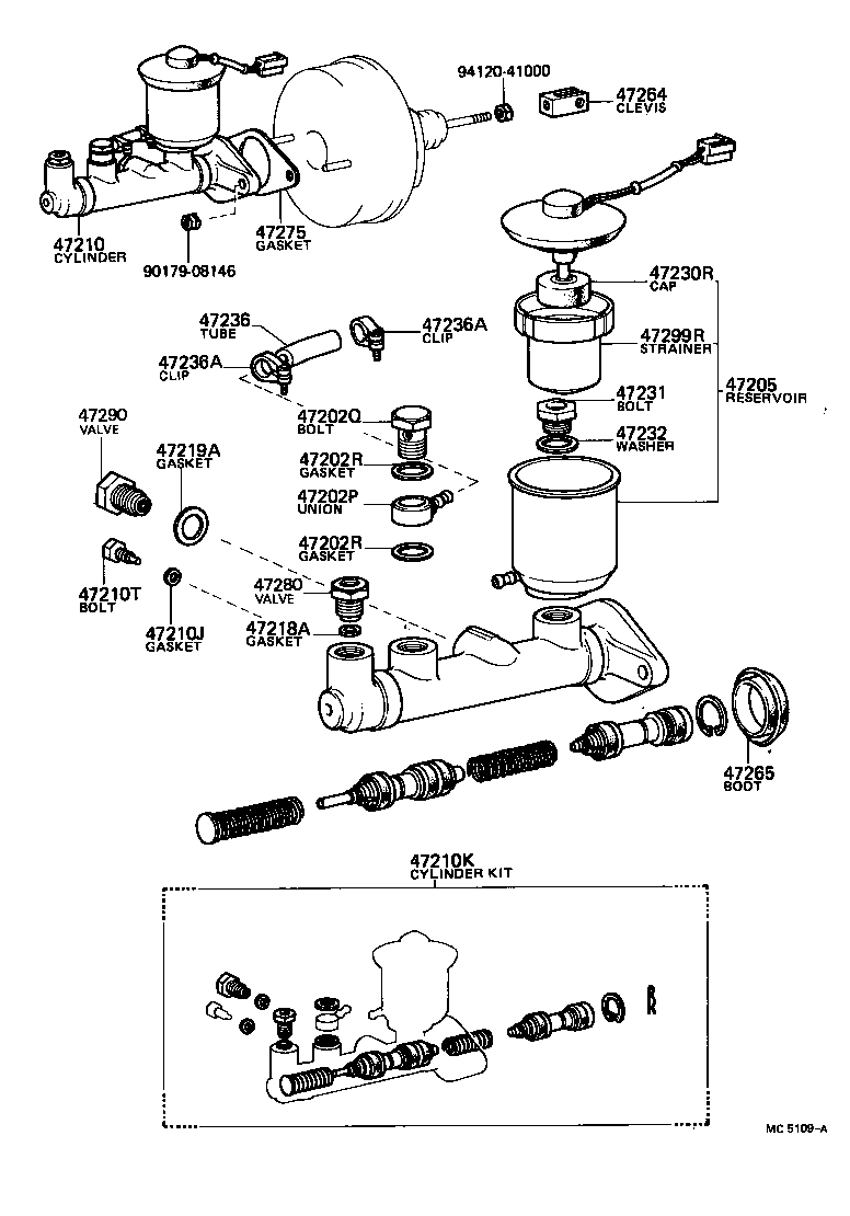  CELICA |  BRAKE MASTER CYLINDER