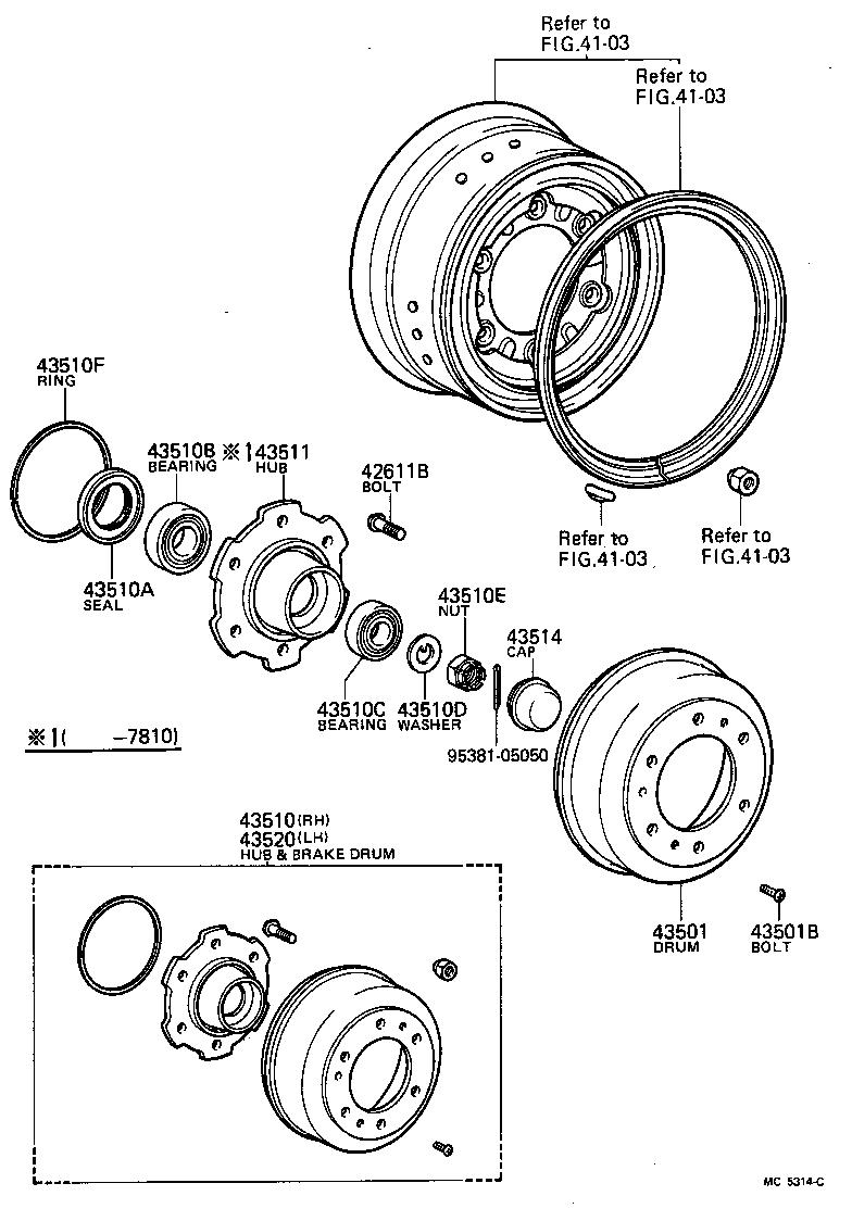  TOYOACE |  FRONT AXLE HUB