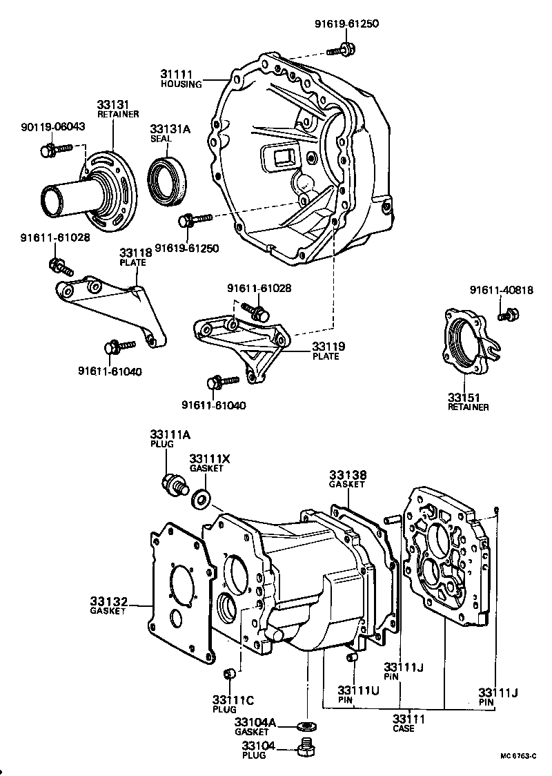  CRESSIDA |  CLUTCH HOUSING TRANSMISSION CASE MTM