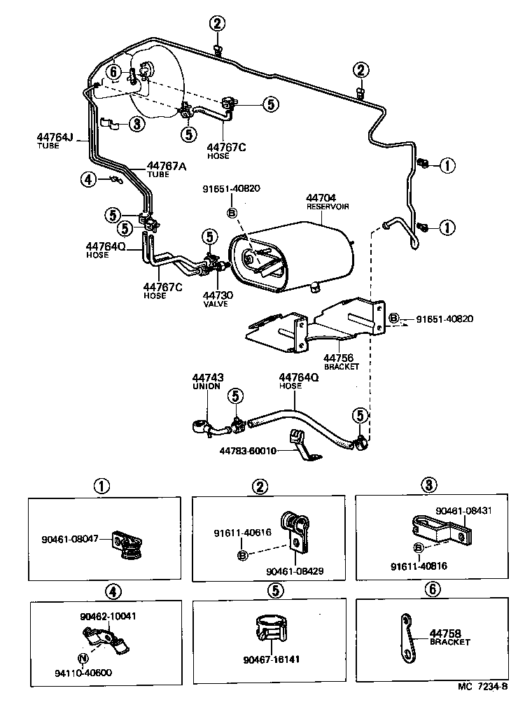  LAND CRUISER 40 |  BRAKE BOOSTER VACUUM TUBE